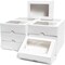 15 Pack Clear Lid Packaging Boxes with White Base for Treats, Cake, Pastries (8 x 3 x 6 In)